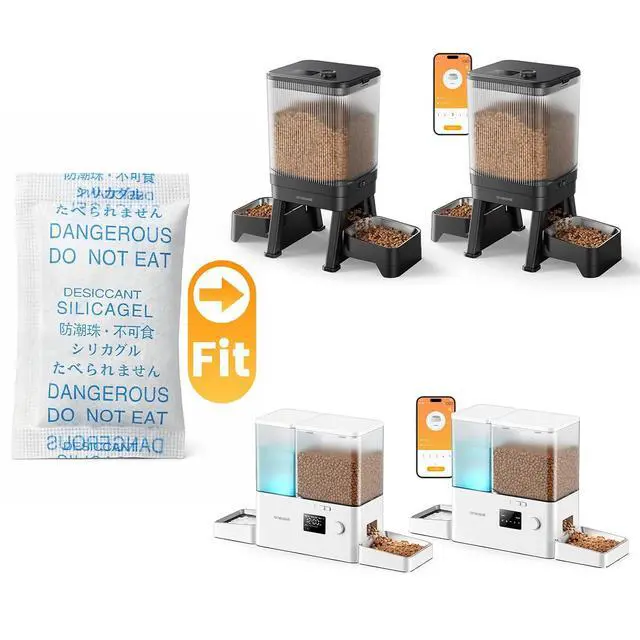 Alt view image 2 of 3 - Pet Dry Food Desiccant Bag for Automatic Cat Feeders, Keep Pet Food Dry and Fresh