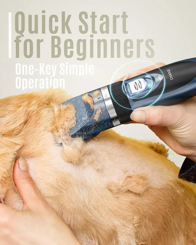 Alt view image 4 of 7 - Dog Shaver Clippers Low Noise Dog Nail Grinder and Paw Trimmer Kit