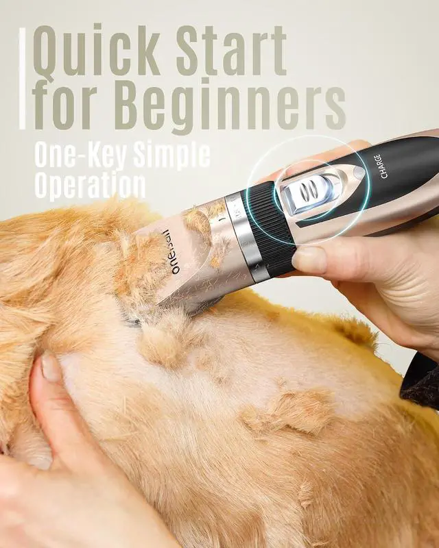 Alt view image 6 of 7 - Dog Clipper Low Noise Dog Nail Grinder Paw Trimmer with 2 LED Lights