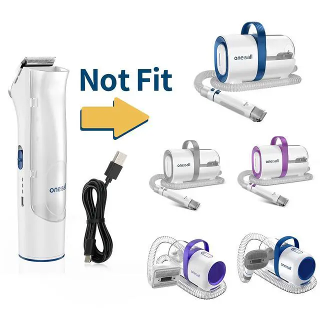 Alt view image 3 of 3 - Replacement Main Clipper + USB Charger for BM1 Dog Grooming Vacuum Blow Dryer and Clippers