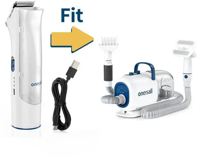 Alt view image 2 of 3 - Replacement Main Clipper + USB Charger for BM1 Dog Grooming Vacuum Blow Dryer and Clippers