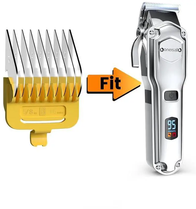 Main image of 16 mm yellow metal combs for dog clippers
