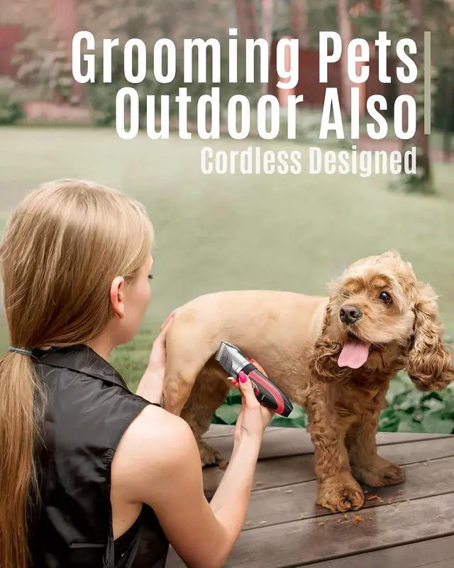 Alt view image 4 of 7 - Dog Shaver Clippers Low Noise, Dog Nail Grinder and Paw Trimmer Kit