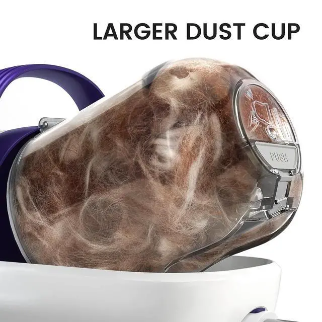 Alt view image 7 of 7 - Dog Grooming Vacuum with Clipper & Nail Grinder&Trimmer | 7 Pet Grooming Tools, Deshedding Brush, Removes Shedding Hair, Pet Home Cleaning,1.5L Dust Cup, Purple Available
