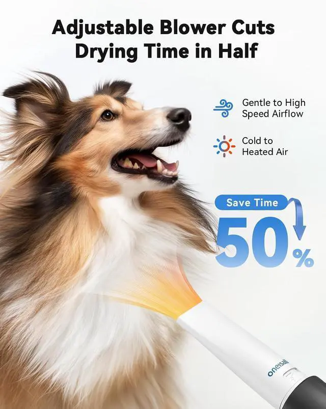 Alt view image 5 of 7 - BM1 Dog Vacuum & Dryer and K52NTS Dog Grooming Clippers for Thick Heavy Coats