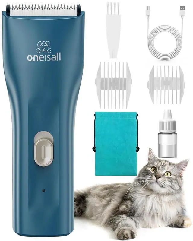 Main image of Pet Clippers for Cat Matted Hair, Quiet Pet Shaver for Cats | Waterproof Cordless Cat Clippers for Matted Long Hair with Storage Bag,Lightweight and Easy to Use for Cat, Pet, Small Dog
