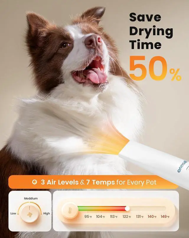 Alt view image 5 of 7 - Dog Vacuum & Dryer for Shedding Grooming and 2-Speed Dog Paw Trimmer