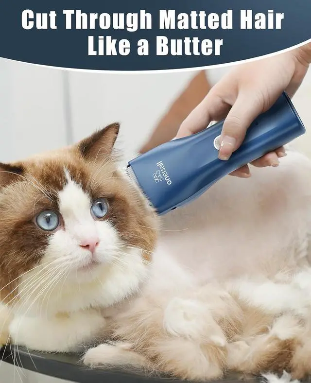 Alt view image 3 of 7 - Pet Clippers for Cat Matted Hair, Quiet Pet Shaver for Cats | Waterproof Cordless Cat Clippers for Matted Long Hair with Storage Bag,Lightweight and Easy to Use for Cat, Pet, Small Dog