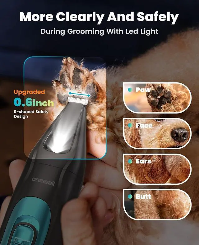 Alt view image 5 of 7 - Dog Clippers with Paw Trimmer Replacement