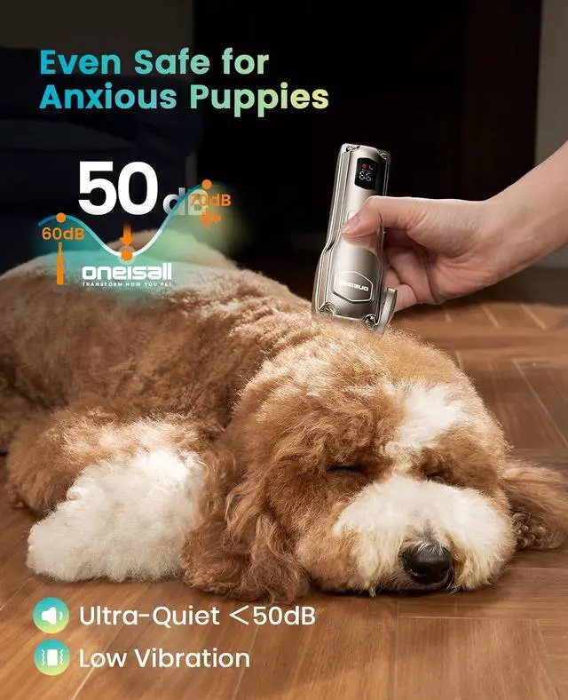 Alt view image 7 of 7 - PC18 Dog Clippers for Grooming for Thick Coat | 6800 RPM High-Speed, Detachable Stainless Steel Blades,4 hours of battery life, Dog Shaver for Thick/Matted/Knotted/Hair
