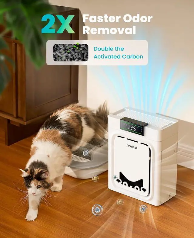 Alt view image 5 of 7 - PP02 Pet Air Purifiers Dog Grooming Vacuum