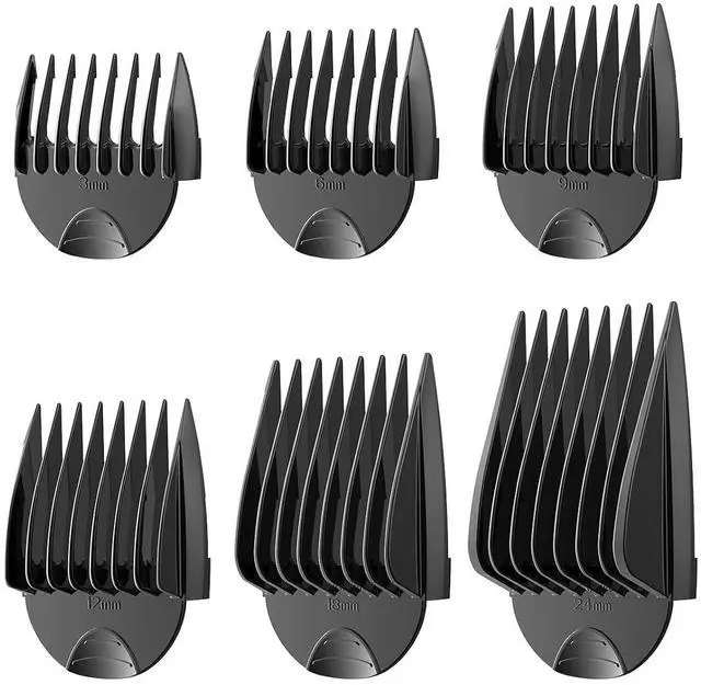 Main image of Replacment Guide Combs for DTJ-001, 6 Pcs, 3 mm/6 mm/9 mm/12 mm/18 mm/24 mm
