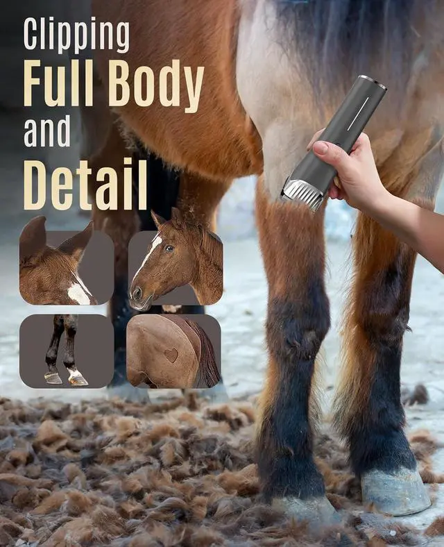 Alt view image 6 of 6 - Horse Clippers with Replacment Metal Blades