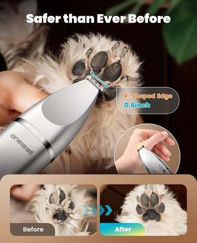 Alt view image 5 of 7 - 4 in 1 Dog Grooming Kit with LCD Display and Dog Grooming Clippers for Thick Heavy Coats