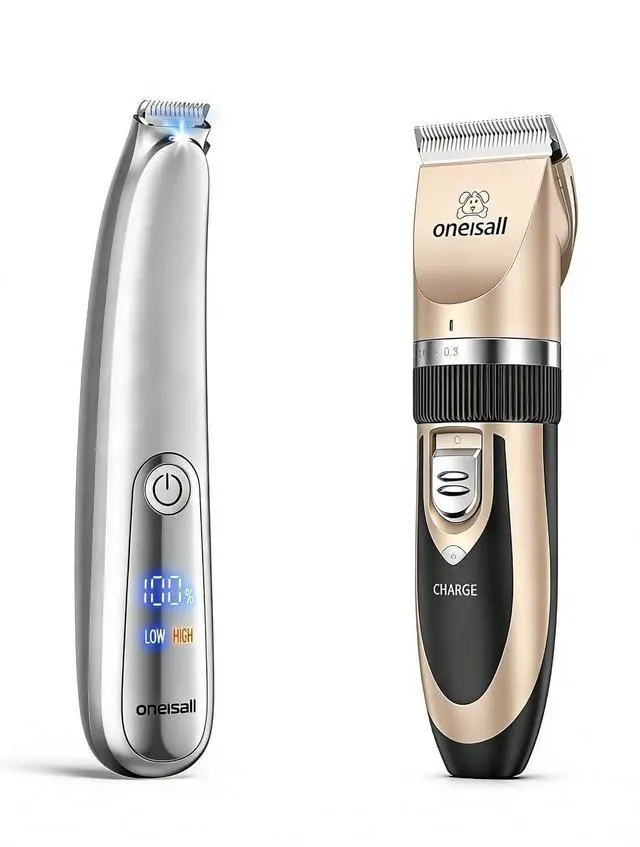 Main image of Dog Clipper Low Noise and 2-Speed Dog Paw Trimmer