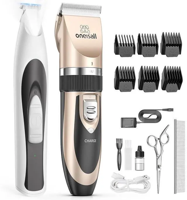 Main image of Dog Clipper Low Noise Low Noise& Dog Paw Trimmer with LED Light
