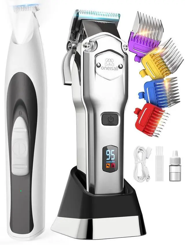 Main image of Dog Clippers for Grooming Thick Hair Professional, Low-Noise Dog Paw Trimmer with LED Light