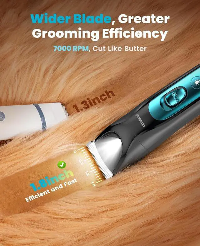 Alt view image 3 of 7 - Dog Clippers with Paw Trimmer Replacement