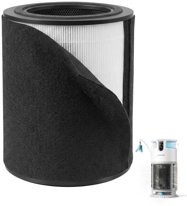 Main image of 1 Pack Replacement Filter Compatible with PP04 Pet Purifier, H13 True Hepa Large Washable Filter, for PP04 Pet Cat Air Purifier Only (ASIN: B0GJYDHKB9), High-Efficiency Activated Carbon