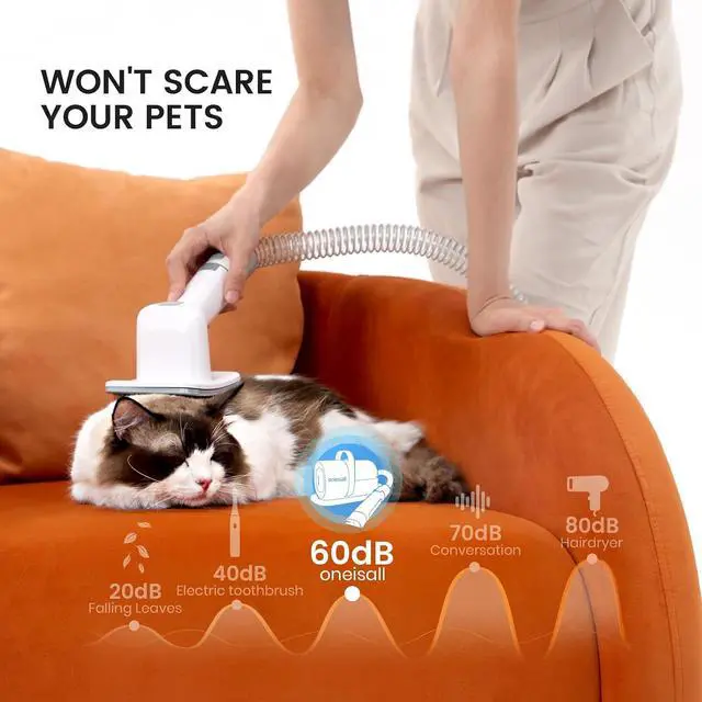 Alt view image 3 of 7 - Dog Grooming Vacuum, Dog Nail Grinder and Paw Trimmer Kit
