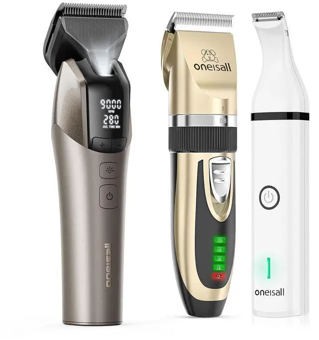 Main image of Dog Clippers and Paw Trimmer Kit 2 in 1 Low Noise