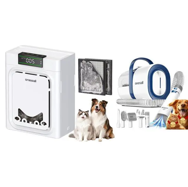 Main image of PP02 Pet Air Purifiers Dog Grooming Vacuum