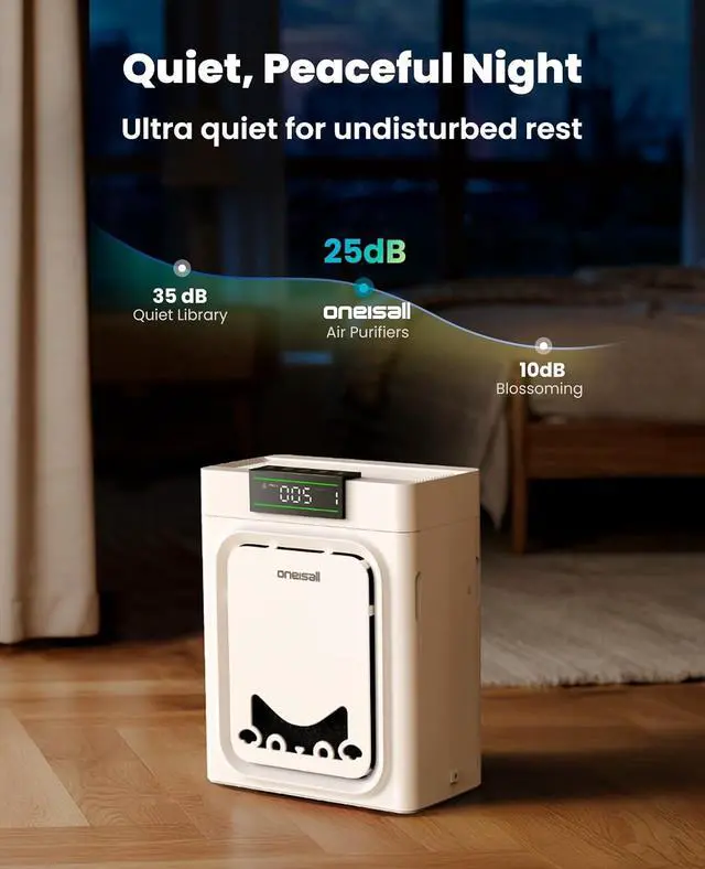 Alt view image 7 of 7 - PP02 Pet Air Purifiers Dog Grooming Vacuum