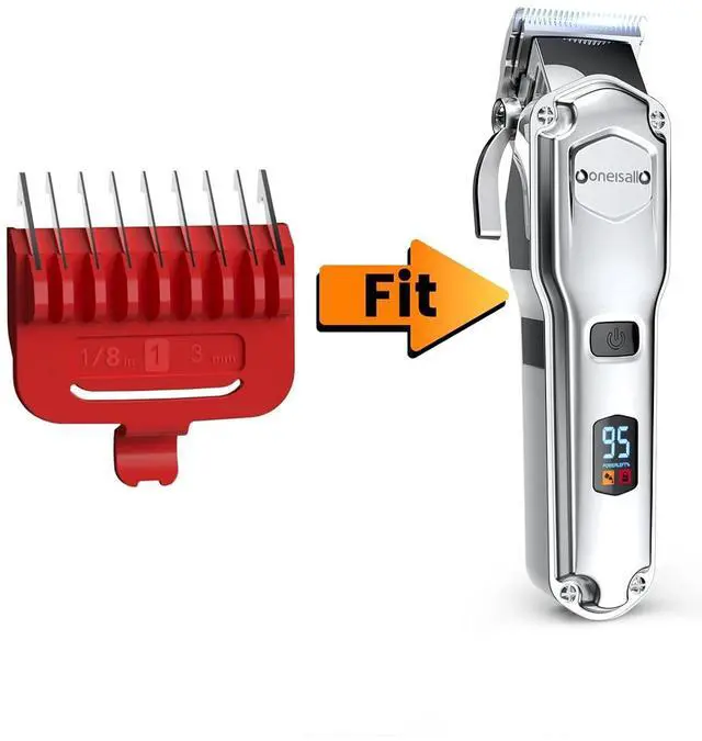 Main image of 3mm red Metal Combs for Dog Clippers