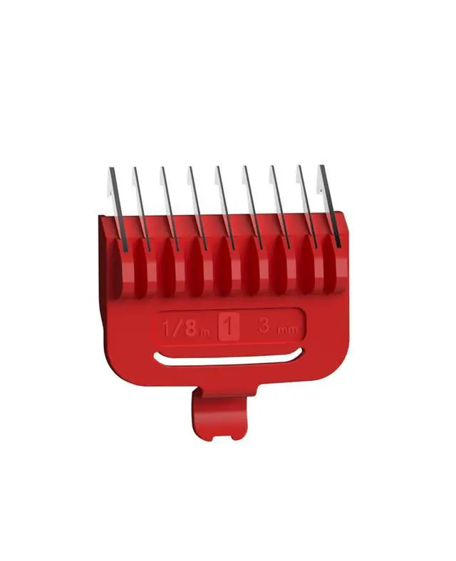 Alt view image 3 of 3 - 3mm red Metal Combs for Dog Clippers
