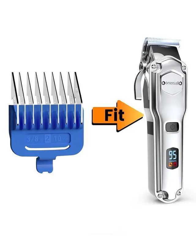 Alt view image 2 of 2 - 10 mm blue metal combs for dog clippers for Grooming for Thick Heavy Coats