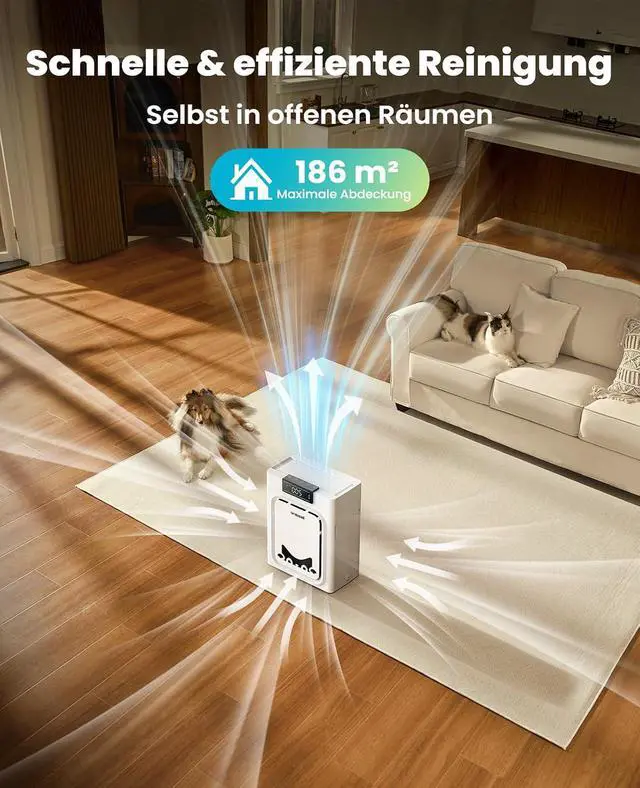 Alt view image 3 of 7 - Air Purifiers for Home Pets with 2 Pack Filters