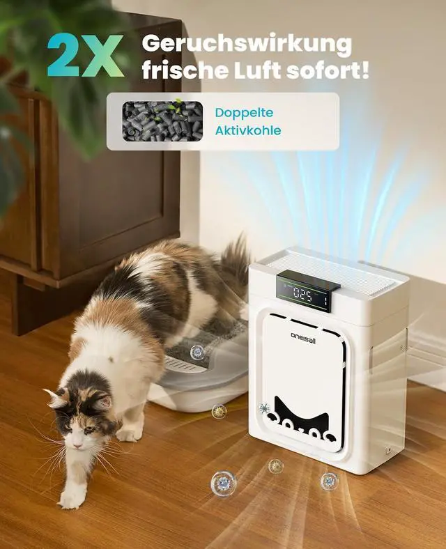 Alt view image 4 of 7 - Air Purifiers for Home Pets with 2 Pack Filters