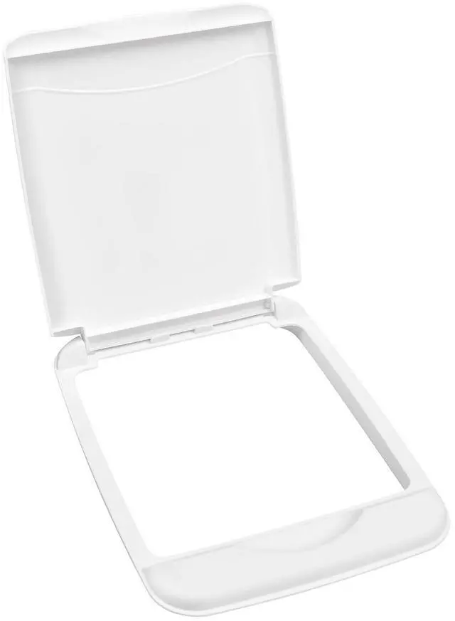 Main image of Rev-A-Shelf 35 Qt Under Sink Garbage Can Lid for Base Kitchen and Bathroom Cabinet, Replacement Plastic Trash Bin Lid Only, White, RV-35-LID-1
