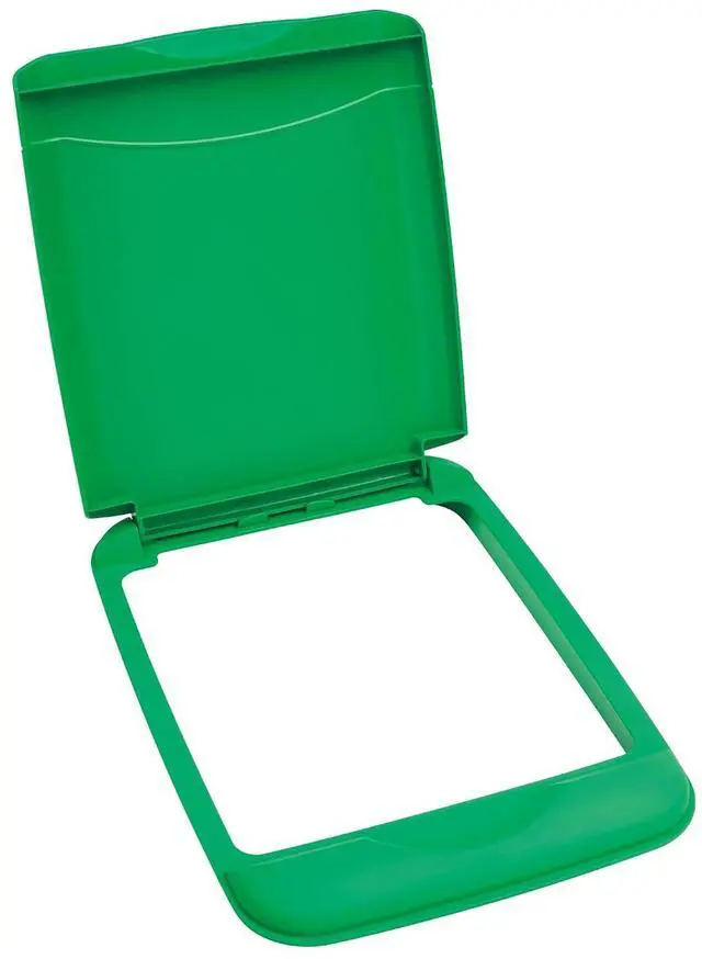 Main image of Rev-A-Shelf 35 Qt Under Sink Garbage Can Lid for Base Kitchen and Bathroom Cabinet, Replacement Plastic Trash Bin Lid Only, Green, RV-35-LID-G-1