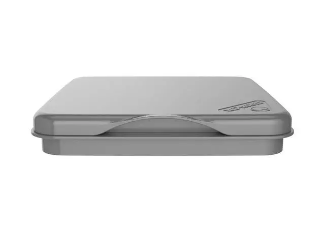 Alt view image 4 of 7 - Rev-A-Shelf 27 Qt Under Sink Garbage Can Lid for Kitchen and Bathroom Cabinet, Replacement Trash Bin Lid Only, Metallic Silver, RV-1024-LID-17-1