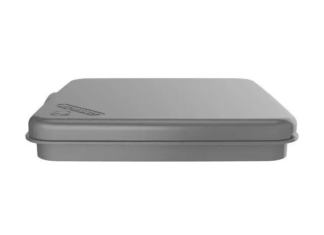 Alt view image 5 of 7 - Rev-A-Shelf 27 Qt Under Sink Garbage Can Lid for Kitchen and Bathroom Cabinet, Replacement Trash Bin Lid Only, Metallic Silver, RV-1024-LID-17-1