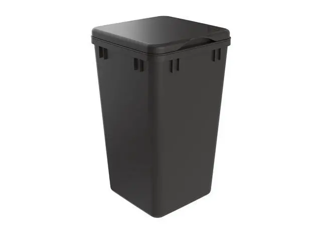 Alt view image 2 of 7 - Rev-A-Shelf 27 Qt Under Sink Garbage Can Lid for Kitchen and Bathroom Cabinet, Replacement Plastic Trash Bin Lid Only, Orion Gray, RV-1024-LID-13-1