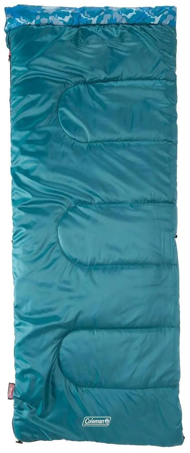 Alt view image 3 of 5 - Coleman Kids 45°F Sleeping Bag for Children up to 5ft 5in Tall, Lightweight & Warm Sleep Sack for Indoor/Outdoor Use, Machine Washable