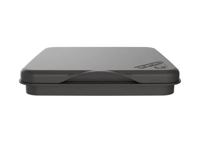 Alt view image 4 of 7 - Rev-A-Shelf 27 Qt Under Sink Garbage Can Lid for Kitchen and Bathroom Cabinet, Replacement Plastic Trash Bin Lid Only, Orion Gray, RV-1024-LID-13-1