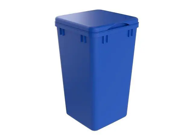 Alt view image 2 of 7 - Rev-A-Shelf 27 Qt Under Sink Garbage Can Lid for Base Kitchen and Bathroom Cabinet, Replacement Plastic Trash Bin Lid Only, Blue, RV-1024-LID-22-1