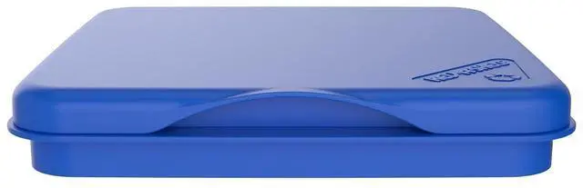 Alt view image 4 of 7 - Rev-A-Shelf 27 Qt Under Sink Garbage Can Lid for Base Kitchen and Bathroom Cabinet, Replacement Plastic Trash Bin Lid Only, Blue, RV-1024-LID-22-1