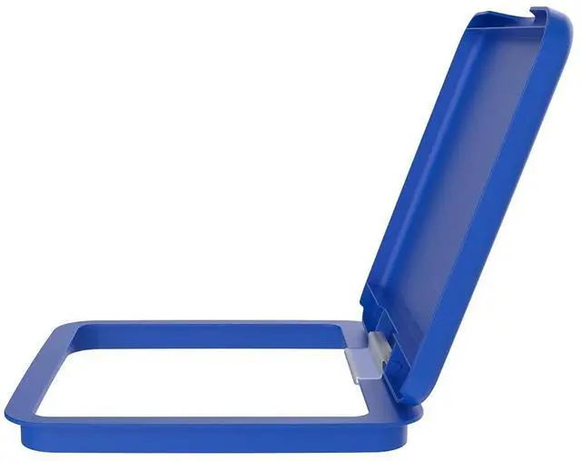 Alt view image 6 of 7 - Rev-A-Shelf 27 Qt Under Sink Garbage Can Lid for Base Kitchen and Bathroom Cabinet, Replacement Plastic Trash Bin Lid Only, Blue, RV-1024-LID-22-1