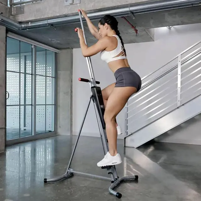 Alt view image 6 of 7 - MaxiClimber 2.0 Vertical Climber ERS (Elastic Resistance System) - Easy to Assemble, Folding Exercise Machine Combines Cardio & Strength Training for a Low Impact, Full Body Workout - Free Fitness App