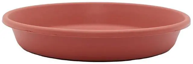 Main image of The HC Companies Flower Pot Saucers - Plastic Plant Saucer for Outdoors & Indoors - Traditional Design Plant Pot Trays for Water Drainage - Durable & Stylish Round Plant Tray (12-inch Clay)