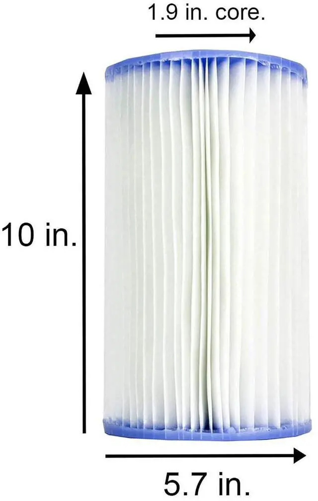 Alt view image 7 of 7 - Intex Type B Pool Filter Cartridge for Above Ground Swimming Pools, 12-Pack | 29005E - Compatible with 2,500 GPH Krystal Clear Cartridge Filter Pumps