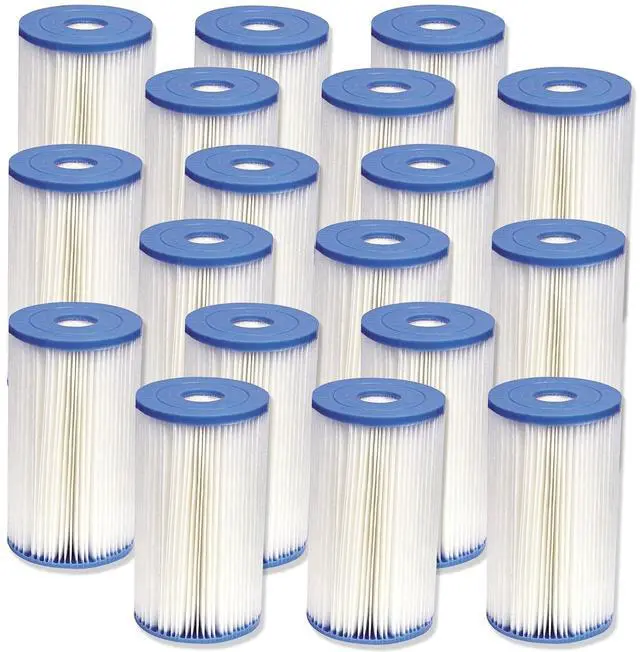 Main image of Intex Pool Easy Set Type B Replacement Filter Pump Cartridge (18 Pack) | 29005E