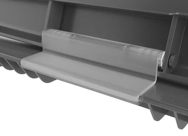 Alt view image 2 of 7 - Rev-A-Shelf 32 Qt Under Sink Garbage Can Lid for Base Kitchen and Bathroom Cabinet, Replacement Trash Bin Lid Only, Metallic Silver, RV-32-LID-17-1-40