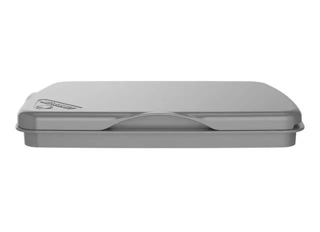 Alt view image 4 of 7 - Rev-A-Shelf 32 Qt Under Sink Garbage Can Lid for Base Kitchen and Bathroom Cabinet, Replacement Trash Bin Lid Only, Metallic Silver, RV-32-LID-17-1-40