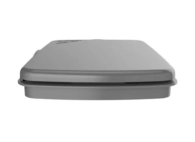 Alt view image 5 of 7 - Rev-A-Shelf 32 Qt Under Sink Garbage Can Lid for Base Kitchen and Bathroom Cabinet, Replacement Trash Bin Lid Only, Metallic Silver, RV-32-LID-17-1-40