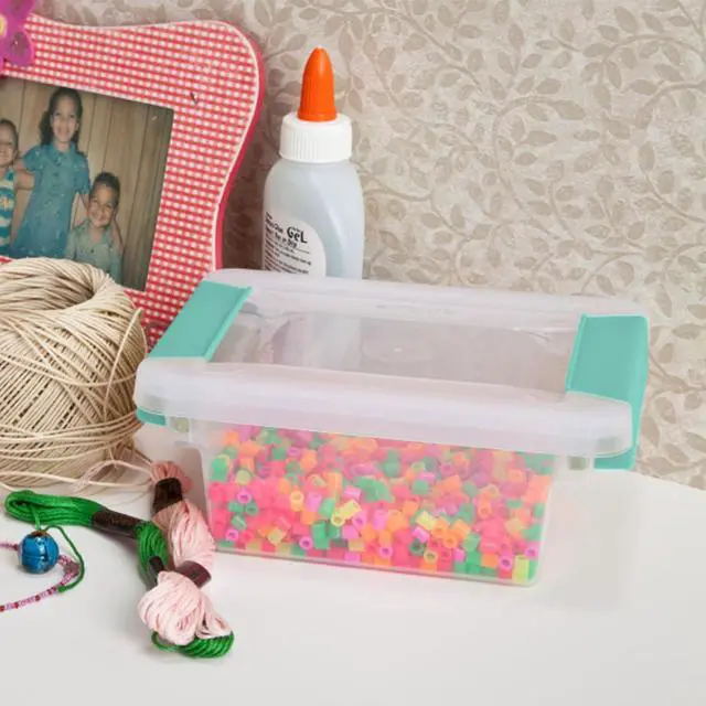 Alt view image 5 of 7 - Sterilite Mini Clip Box, Clear Storage Bin with Latching Lid, 6 Pack | Storage Containers with Latching Lids for Writing, Arts or Crafts Supplies - Home, Office, Classroom & Workshop Organization